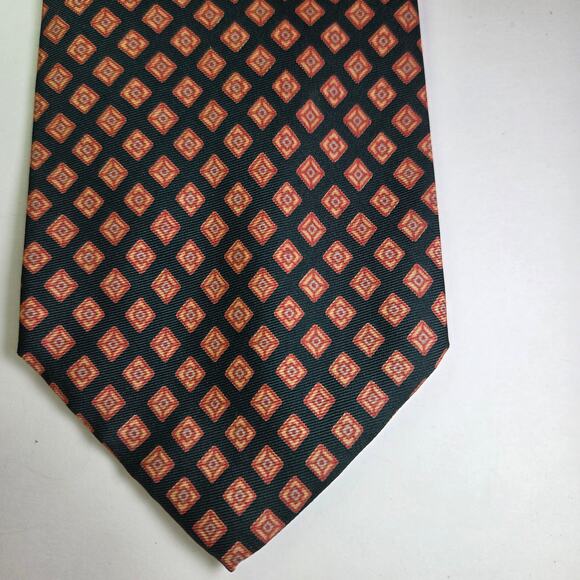 Vintage Dayton’s Northbriar Shop Tie by Reis – Dark Green Geometric 4"x54" - Picture 2 of 7